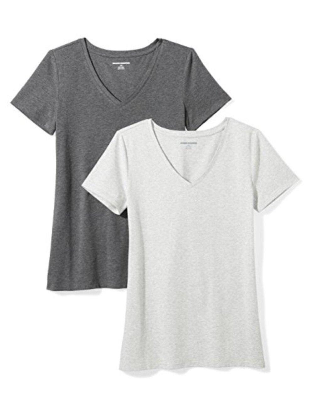Women's Plus Size V-Neck Short Sleeve T-Shirt Cotton Modal Jersey Tee